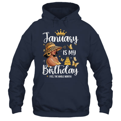 January Is My Birthday African American Woman Birthday Queen Shirt & Tank Top | teecentury