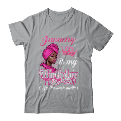 January Is My Birthday African Black Women Birthday Queen Shirt & Tank Top | teecentury