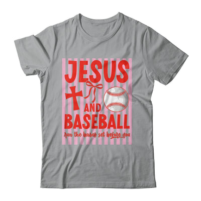 Jesus And Baseball Run The Bases Set Before You Christian Shirt & Tank Top | teecentury