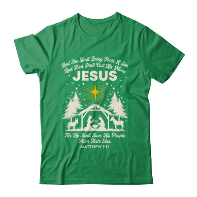 Jesus Christian Nativity Christmas Tree Xmas Family Holiday Shirt & Sweatshirt | teecentury