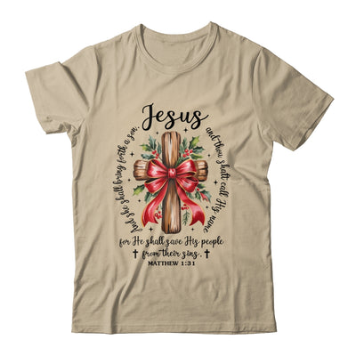 Jesus Christmas She Shall Bring Forth A Son Christian Xmas Shirt & Sweatshirt | teecentury