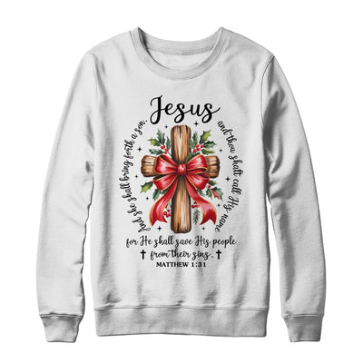 Jesus Christmas She Shall Bring Forth A Son Christian Xmas Shirt & Sweatshirt | teecentury
