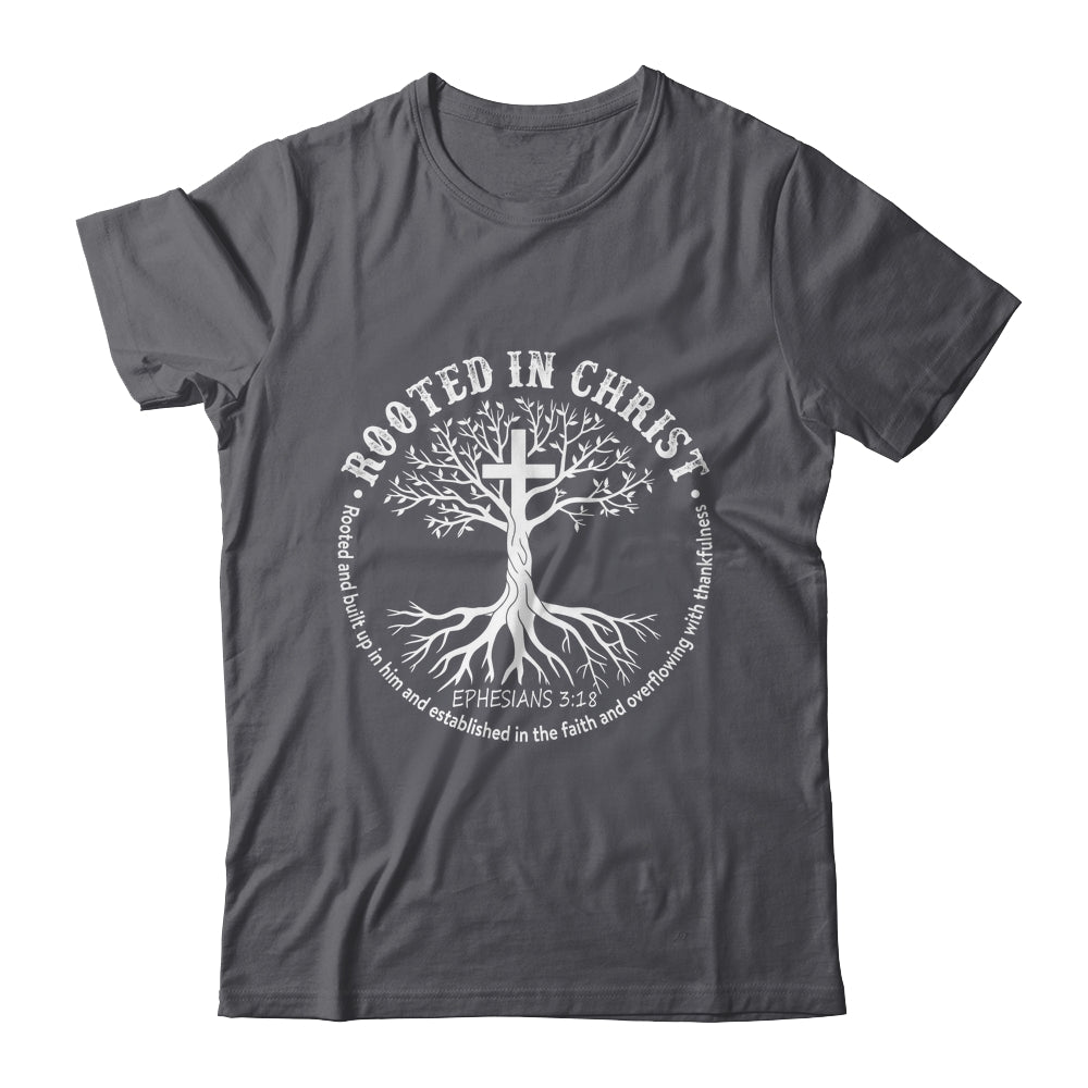 Jesus Cross Pray Bible Rooted In Christ Christian Men Women Shirt & Hoodie | teecentury