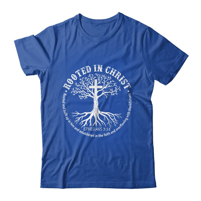 Jesus Cross Pray Bible Rooted In Christ Christian Men Women Shirt & Hoodie | teecentury
