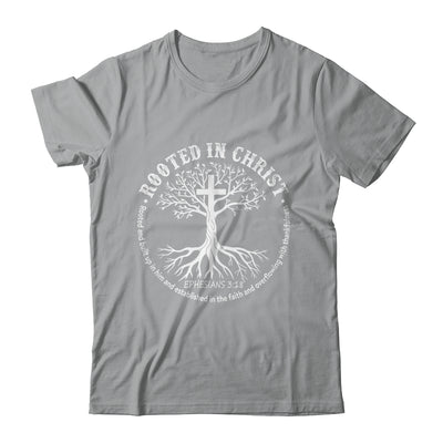 Jesus Cross Pray Bible Rooted In Christ Christian Men Women Shirt & Hoodie | teecentury