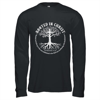 Jesus Cross Pray Bible Rooted In Christ Christian Men Women Shirt & Hoodie | teecentury