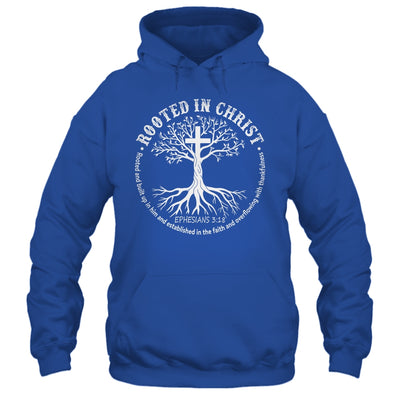 Jesus Cross Pray Bible Rooted In Christ Christian Men Women Shirt & Hoodie | teecentury