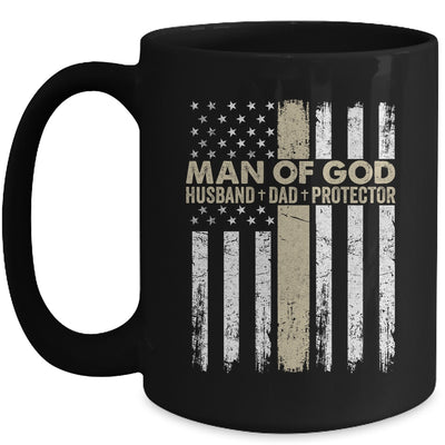 Jesus God Religious Man Of God Husband Dad Protector Mug | teecentury