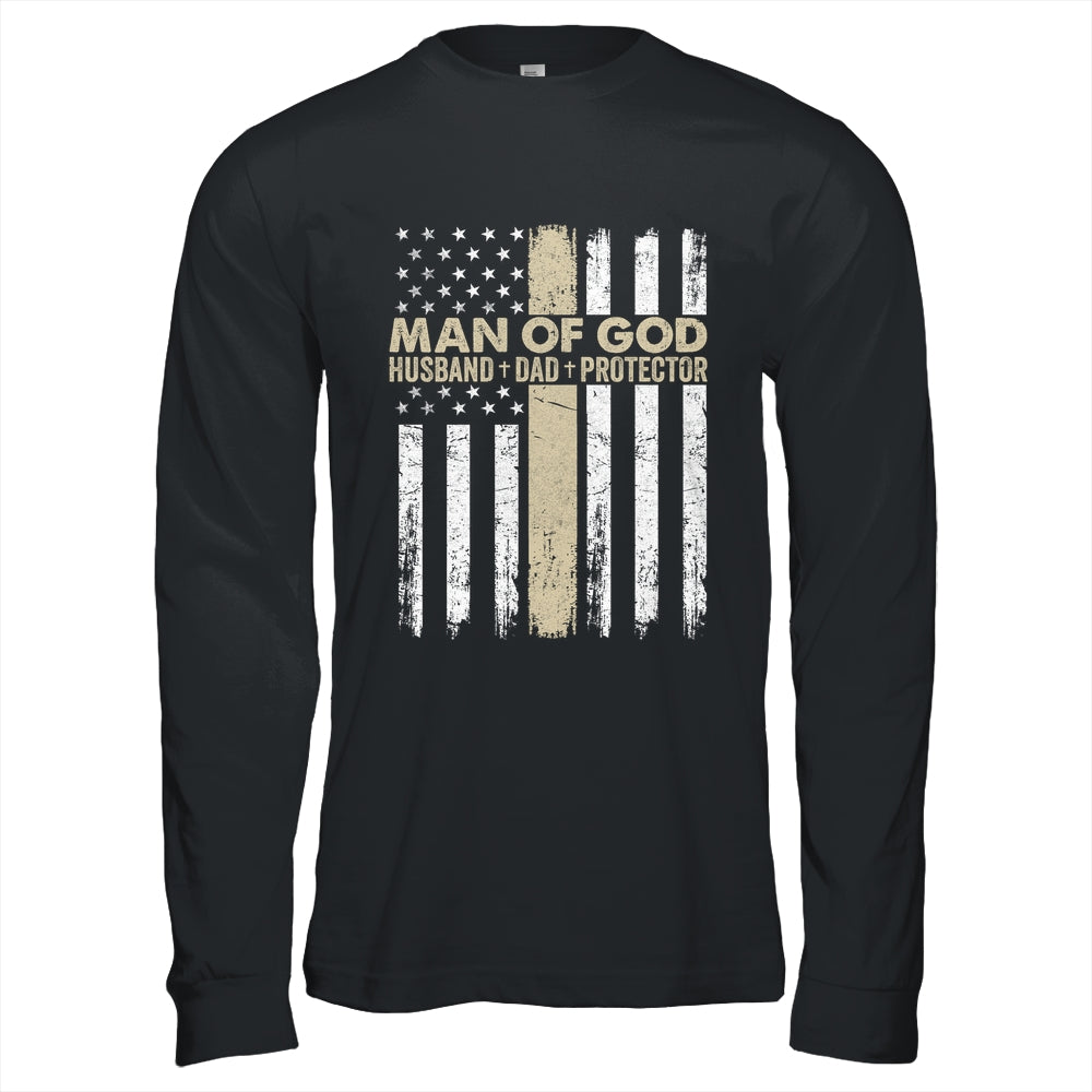 Jesus God Religious Man Of God Husband Dad Protector Shirt & Hoodie | teecentury