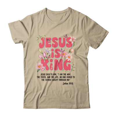 Jesus Is King Christian Women Girls Kids Floral Religious Shirt & Hoodie | teecentury
