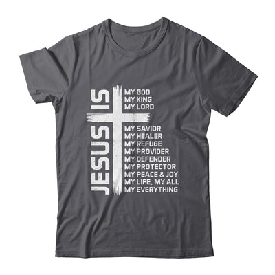Jesus Is My God King Lord And Savior Cross Christian Christ Shirt & Hoodie | teecentury