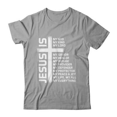 Jesus Is My God King Lord And Savior Cross Christian Christ Shirt & Hoodie | teecentury