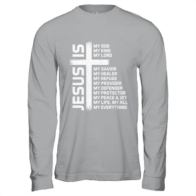 Jesus Is My God King Lord And Savior Cross Christian Christ Shirt & Hoodie | teecentury