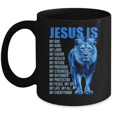 Jesus Is My God King Lord Savior Lion Christian Religious Mug | teecentury