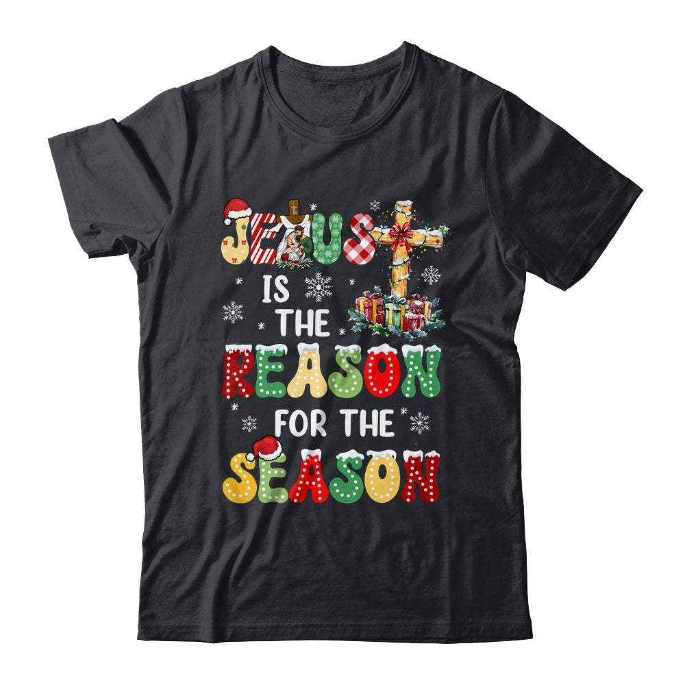Jesus Is The Reason For The Season Christmas Christian Xmas Shirt & Sweatshirt | teecentury