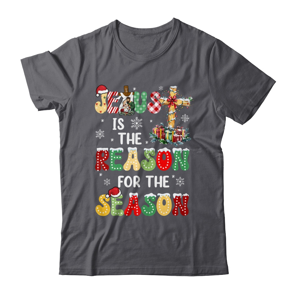 Jesus Is The Reason For The Season Christmas Christian Xmas Shirt & Sweatshirt | teecentury