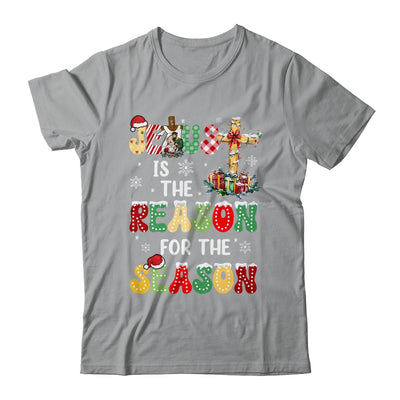 Jesus Is The Reason For The Season Christmas Christian Xmas Shirt & Sweatshirt | teecentury