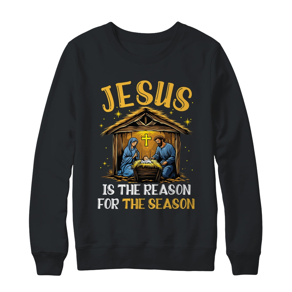Jesus Is The Reason For The Season Christmas Xmas Christian Shirt & Sweatshirt | teecentury