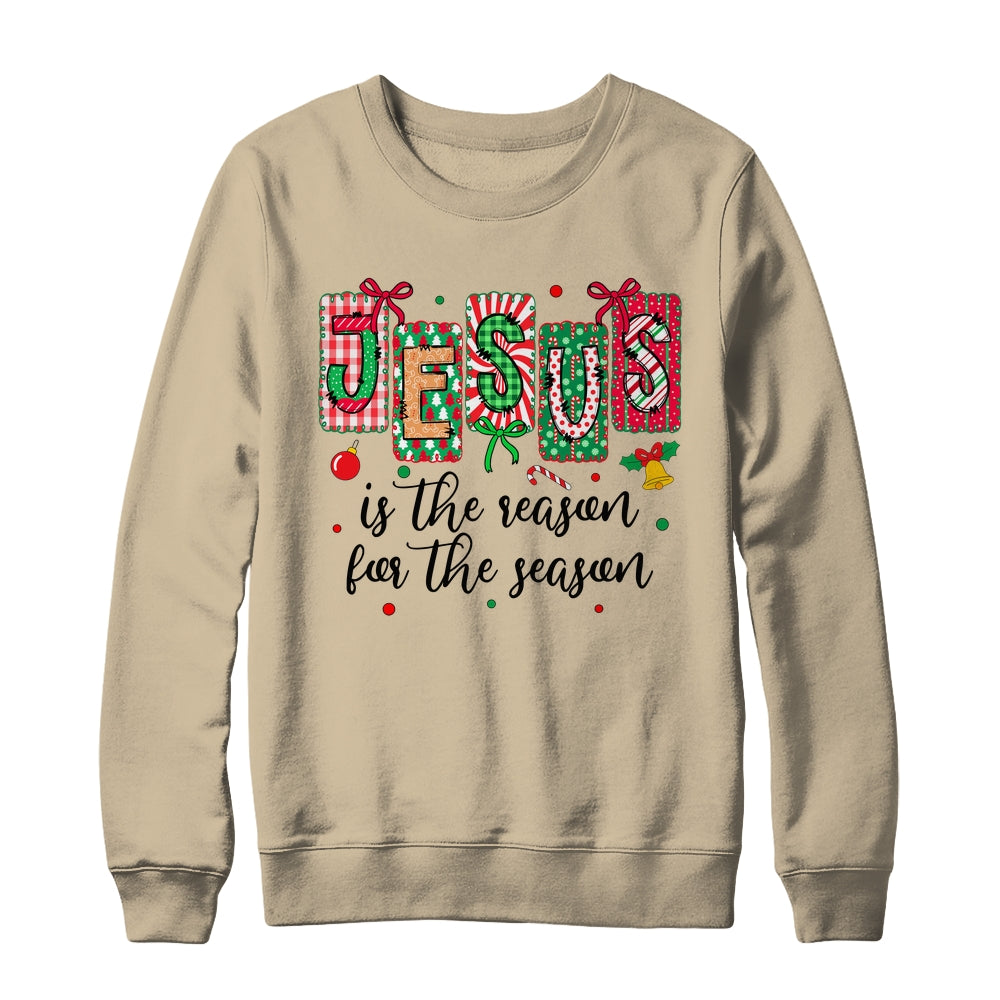 Jesus Is The Reason For The Season Coquette Christmas Christian Shirt & Sweatshirt | teecentury