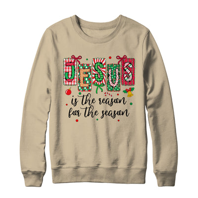 Jesus Is The Reason For The Season Coquette Christmas Christian Shirt & Sweatshirt | teecentury