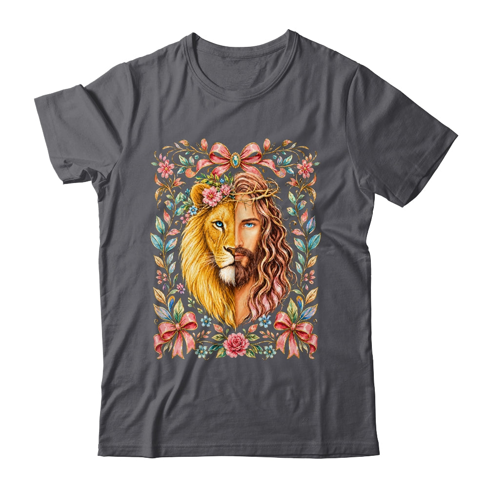 Jesus Lion Of Judah Floral Christian Faith Women Floral Shirt & Hoodie | teecentury