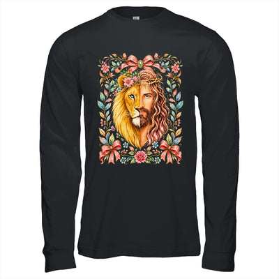 Jesus Lion Of Judah Floral Christian Faith Women Floral Shirt & Hoodie | teecentury