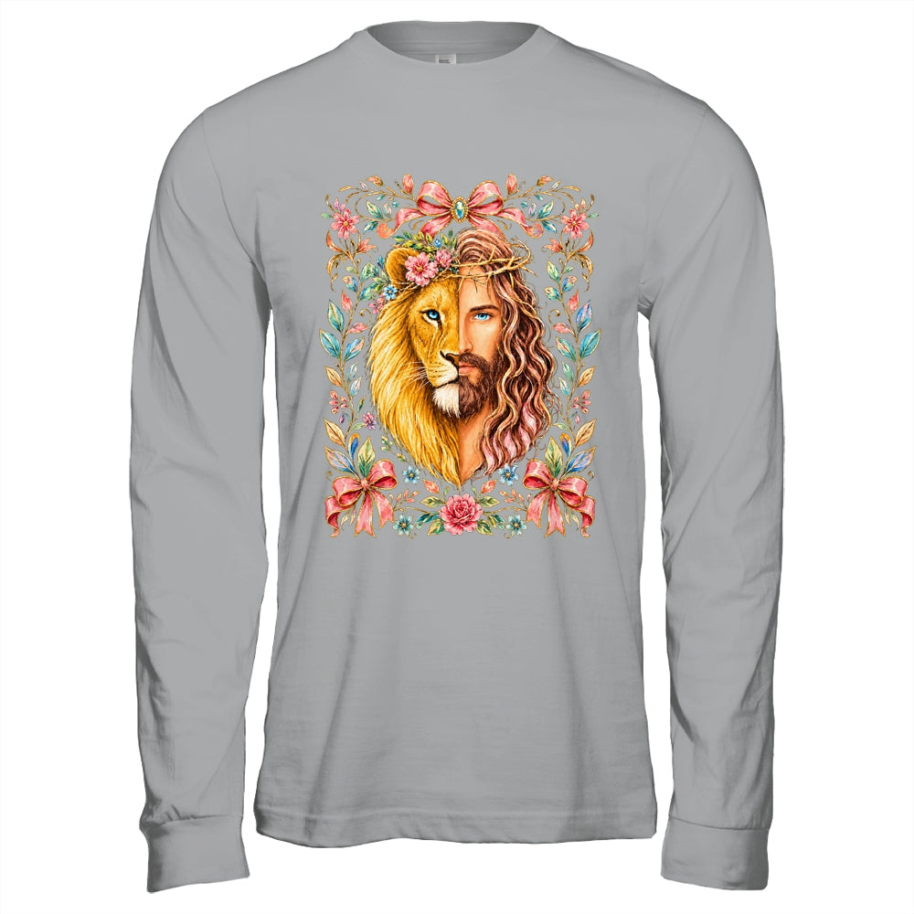 Jesus Lion Of Judah Floral Christian Faith Women Floral Shirt & Hoodie | teecentury