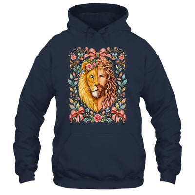 Jesus Lion Of Judah Floral Christian Faith Women Floral Shirt & Hoodie | teecentury