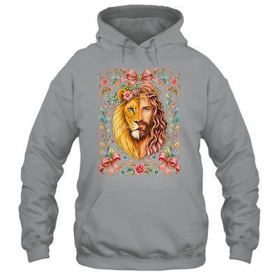 Jesus Lion Of Judah Floral Christian Faith Women Floral Shirt & Hoodie | teecentury