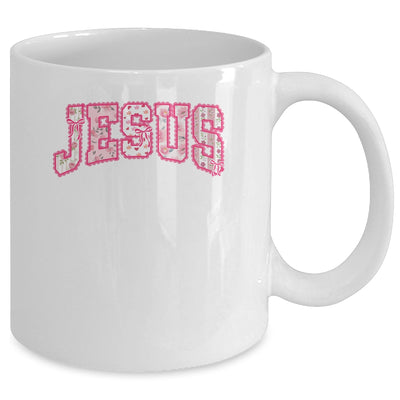 Jesus Religious God Christian Faith Preppy Floral Women Mug | teecentury