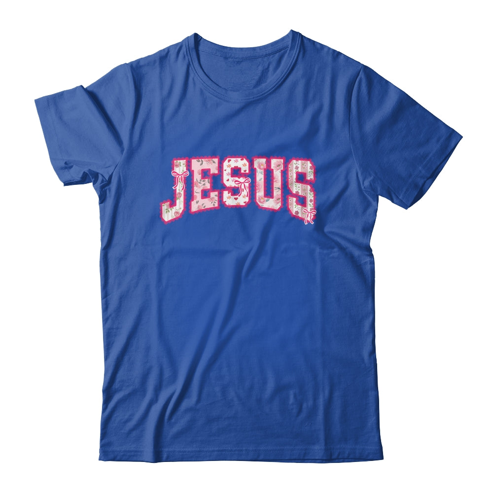 Jesus Religious God Christian Faith Preppy Floral Women Shirt & Tank Top | teecentury