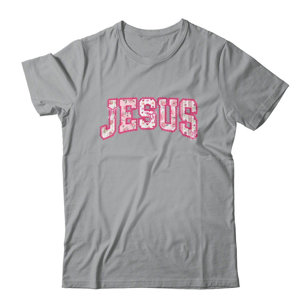 Jesus Religious God Christian Faith Preppy Floral Women Shirt & Tank Top | teecentury