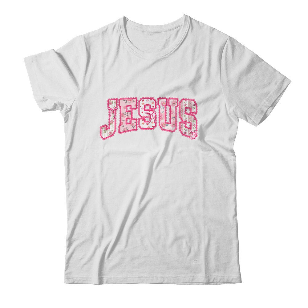 Jesus Religious God Christian Faith Preppy Floral Women Shirt & Tank Top | teecentury