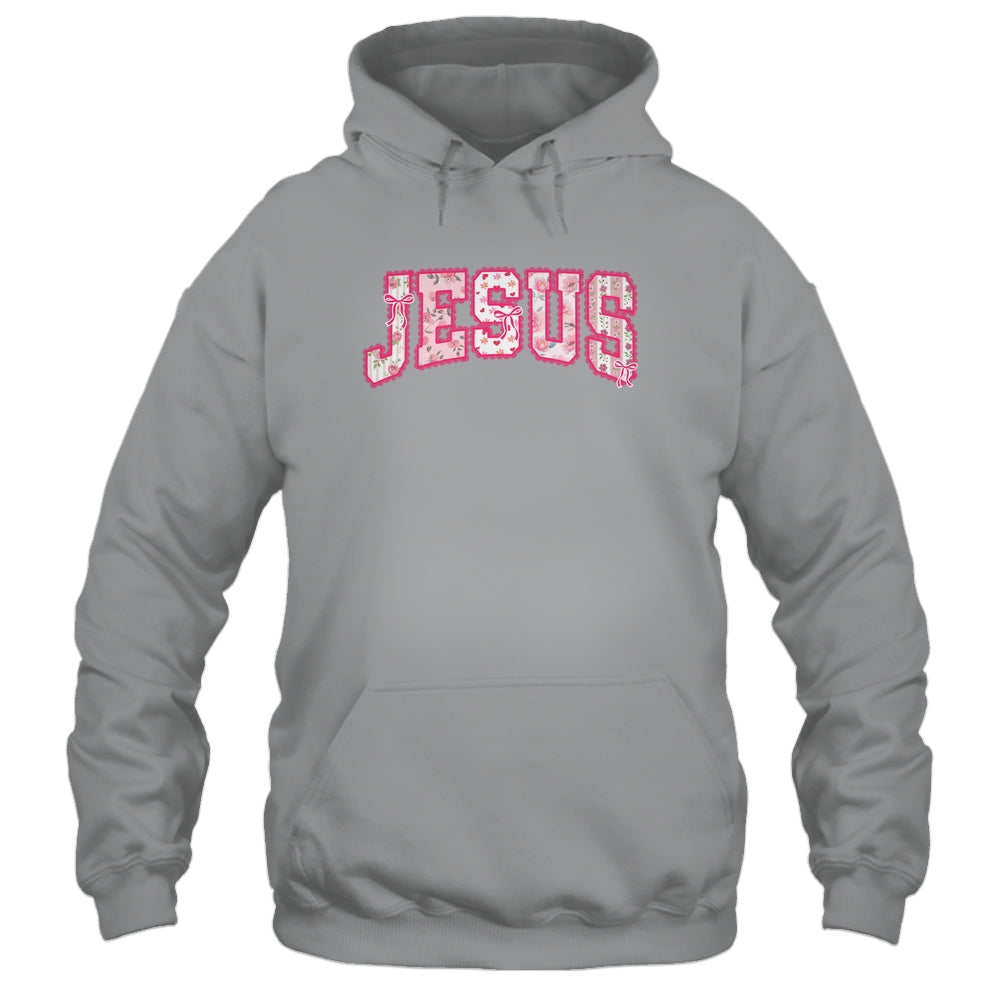Jesus Religious God Christian Faith Preppy Floral Women Shirt & Tank Top | teecentury