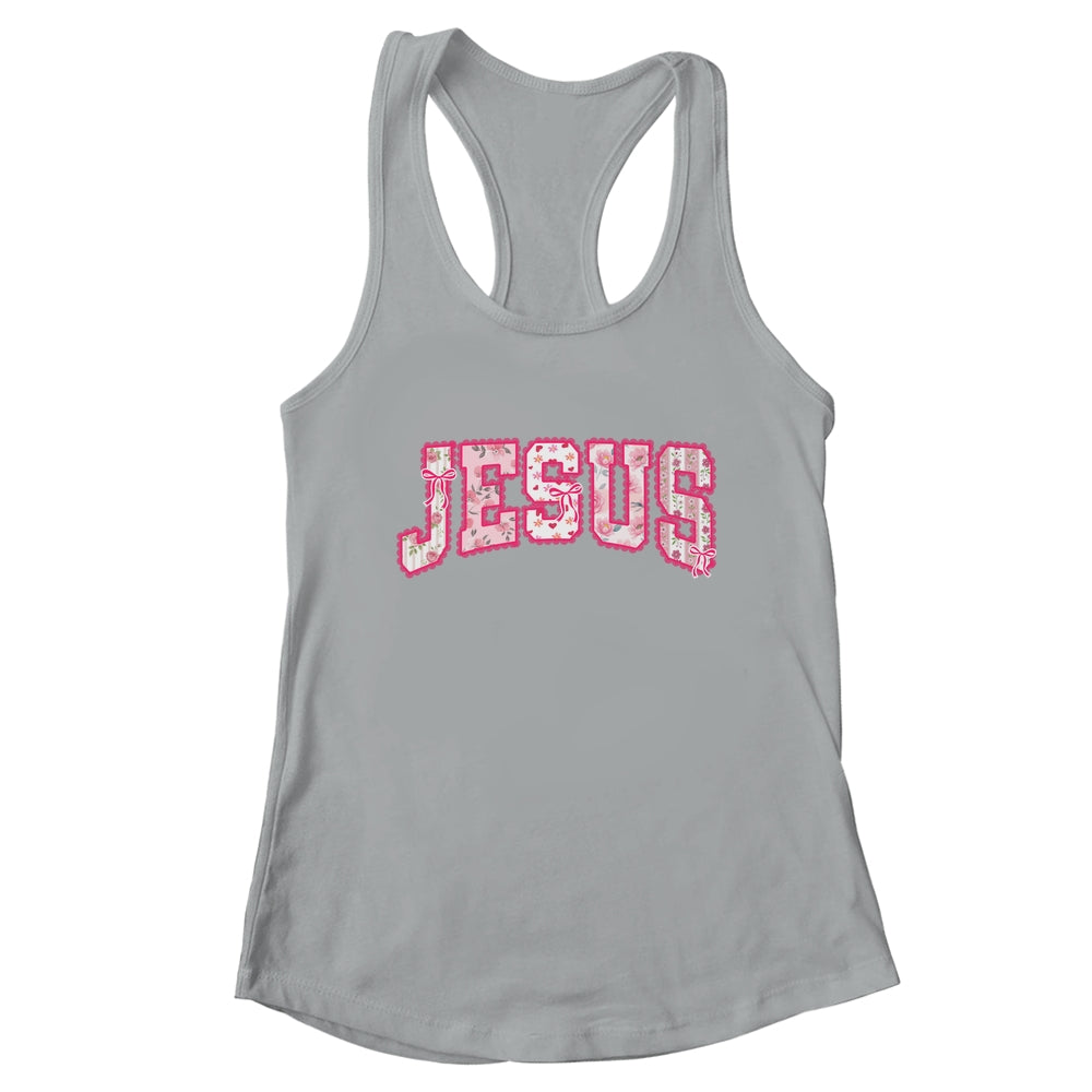 Jesus Religious God Christian Faith Preppy Floral Women Shirt & Tank Top | teecentury