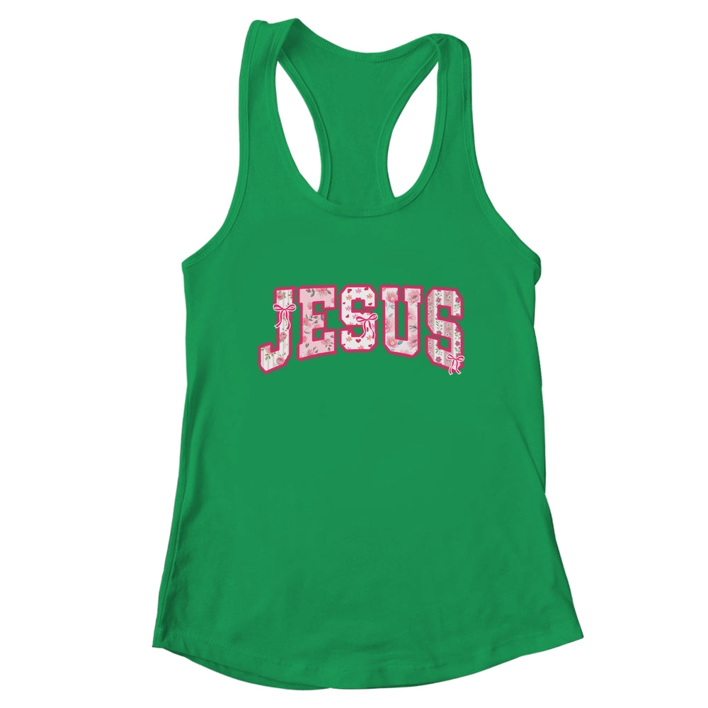 Jesus Religious God Christian Faith Preppy Floral Women Shirt & Tank Top | teecentury
