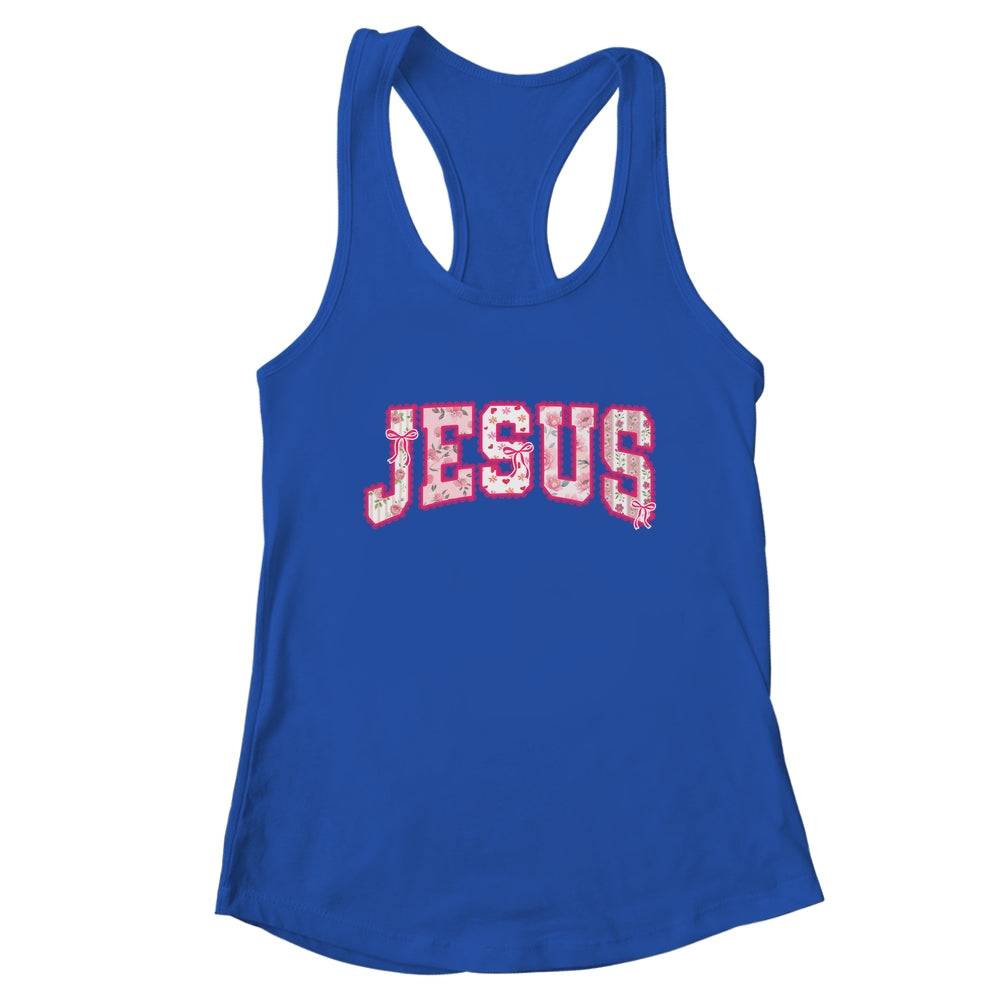Jesus Religious God Christian Faith Preppy Floral Women Shirt & Tank Top | teecentury