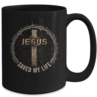 Jesus Saved My Life Christian Religious Bible Church Mug | teecentury
