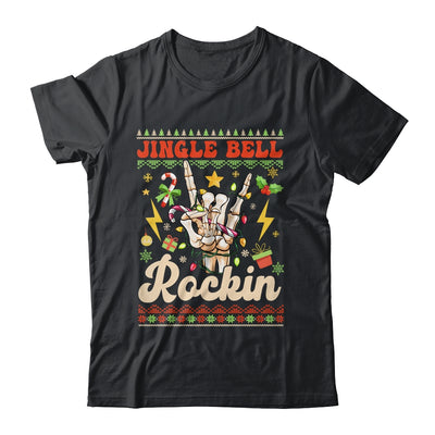 Jingle Bell Rockin Skeleton Hand Ugly Christmas Funny Shirt & Sweatshirt | teecentury