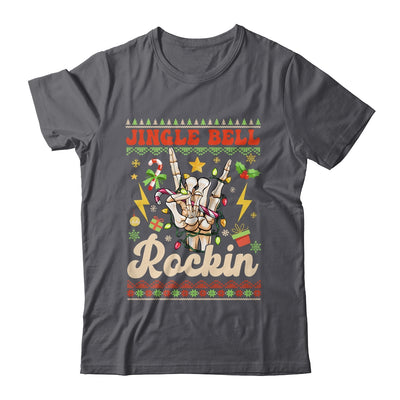 Jingle Bell Rockin Skeleton Hand Ugly Christmas Funny Shirt & Sweatshirt | teecentury