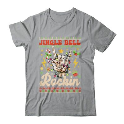 Jingle Bell Rockin Skeleton Hand Ugly Christmas Funny Shirt & Sweatshirt | teecentury
