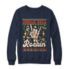 Jingle Bell Rockin Skeleton Hand Ugly Christmas Funny Shirt & Sweatshirt | teecentury