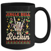 Jingle Bell Rockin Skeleton Hand Ugly Christmas Funny Mug | teecentury
