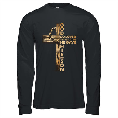 John 3:16 Jesus Christian Cross Bible Faith Religious Shirt & Hoodie | teecentury