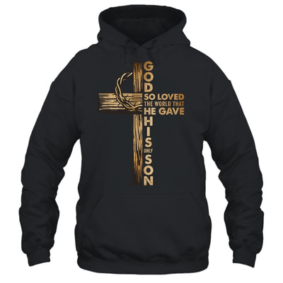 John 3:16 Jesus Christian Cross Bible Faith Religious Shirt & Hoodie | teecentury