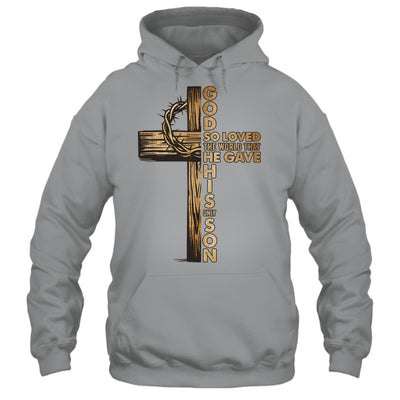 John 3:16 Jesus Christian Cross Bible Faith Religious Shirt & Hoodie | teecentury