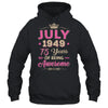 July 1949 75 Years Of Being Awesome Retro 75th Birthday Shirt & Tank Top | teecentury