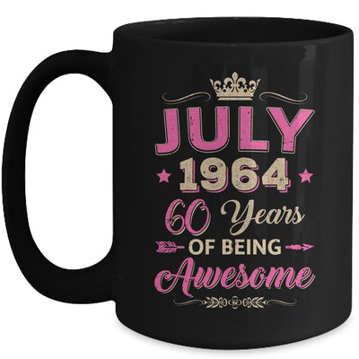 July 1964 60 Years Of Being Awesome Retro 60th Birthday Mug | teecentury