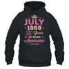 July 1969 55 Years Of Being Awesome Retro 55th Birthday Shirt & Tank Top | teecentury