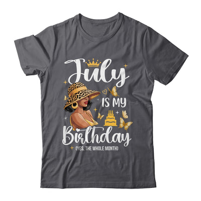 July Is My Birthday African American Woman Birthday Queen Shirt & Tank Top | teecentury